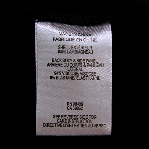 Theory Serto Lambskin Leather Textile Sheath Mini‎ Dress Black Women 6 - Picture 8 of 10